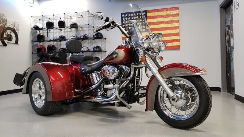 Red Bike Trike Front View