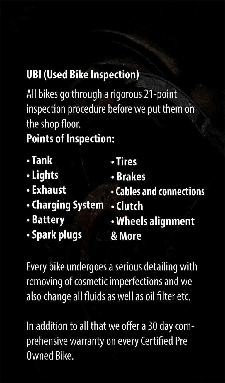 Used Bike Inspection